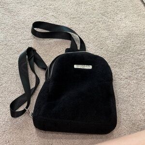 Black Backpack with Silver Accents